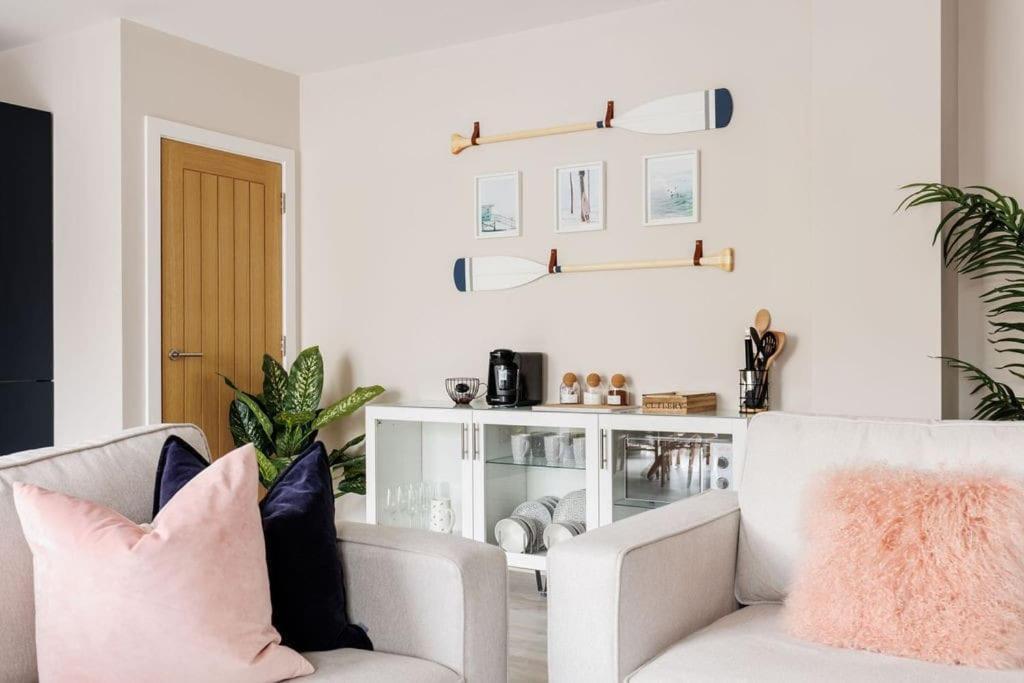 Modern 2 Bed, Cliff Top & Parking, F6 Bournemouth Esterno foto